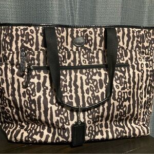 COACH Ocelot Diaper Bag